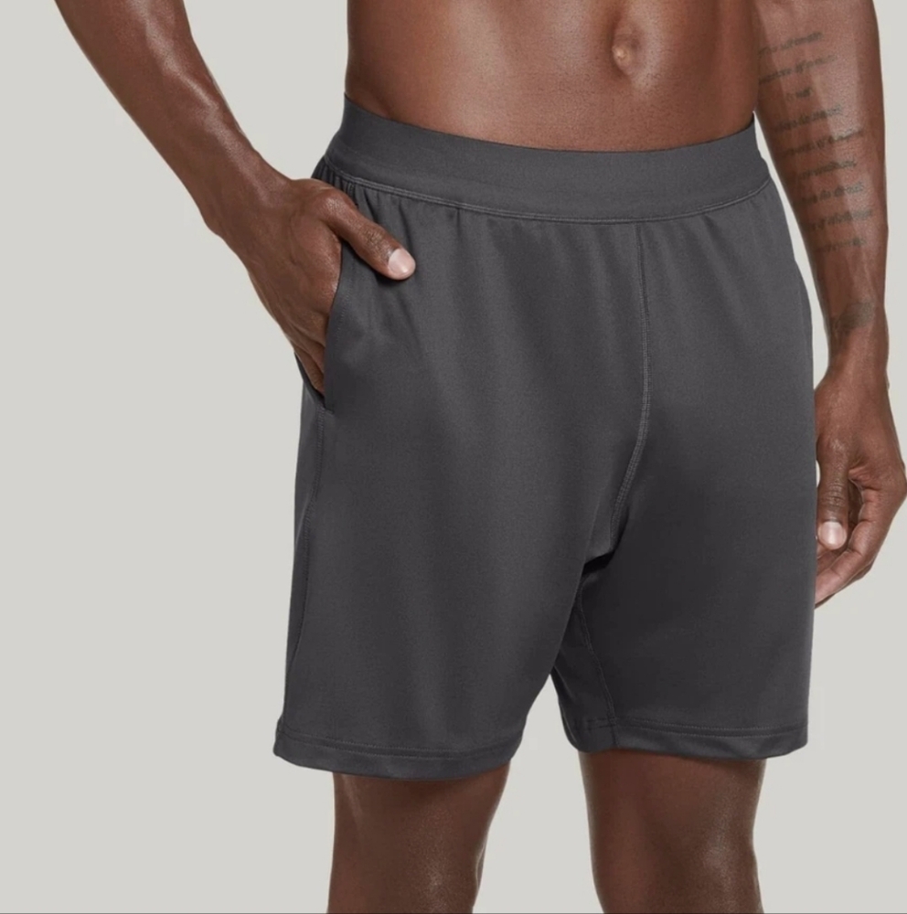 NWT Jockwy Men's Gray Performance 7" Knit Shorts